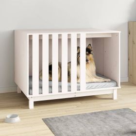 Dog House White Solid pine wood Medium Durable Dog House